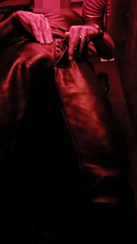 I Show You My Leather Bulge in the Corner of the Darkroom, and Then Pull Out My Hard Cock for You