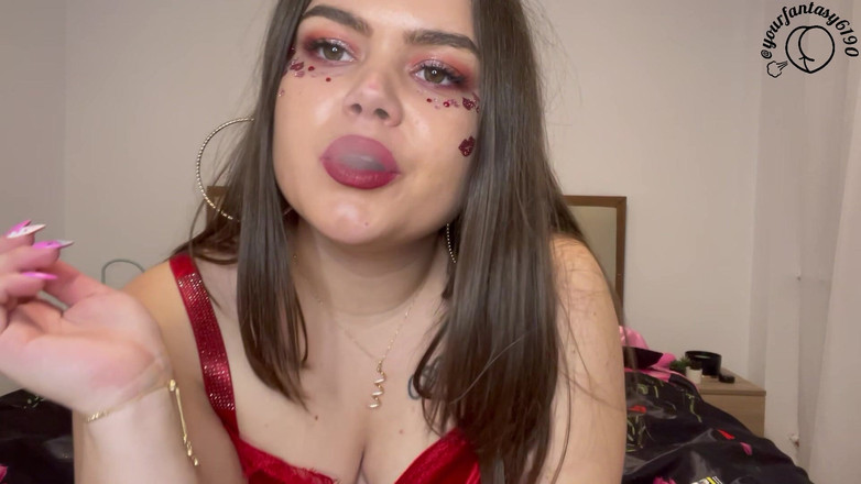 Your fantasy studio: ラティーナ赤ん坊官能的にバレンタインデーにあなたのために喫煙