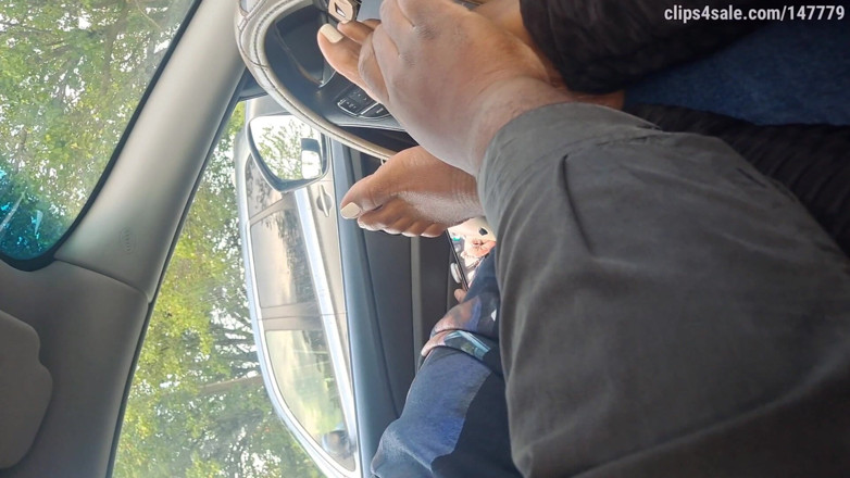 Foot Patrol: Car Session with Talisa's 1st Foot Worship Experience