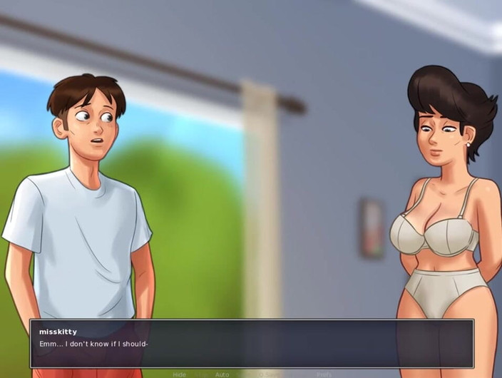 Miss Kitty 2K: SummerTime Saga - банку с печеньем - только все сцены секса - Helen No1, часть 23