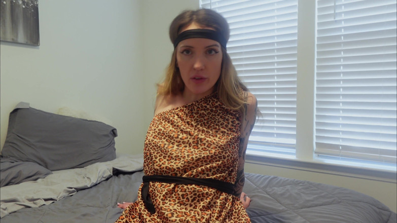 Kink in Time: Sutton's Primal Cavegirl Giantess Domination 4K POV Shrinking Fantasy Awaits!