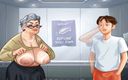 Hentai World: Summertime saga stepgranny shows big boobs in elevator