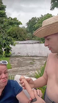 Perv Grandma Hires Young Gardener and Ends up Fucking Him Hard in the Ass