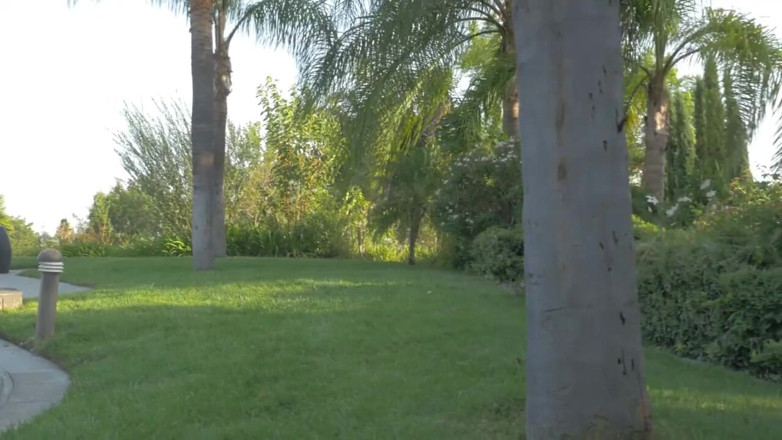 XTime Vod: Sexy long hair girl masturbation in the garden