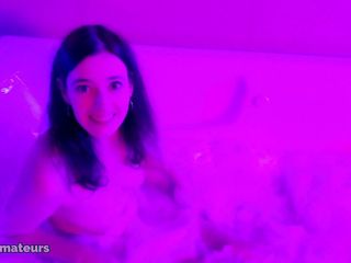 PornoJuice: Purple Light Jacuzzi bath starring Chloe Faye
