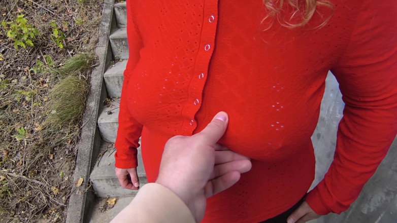 Bouncy Tits Action: Red Tits Beside the Train Station