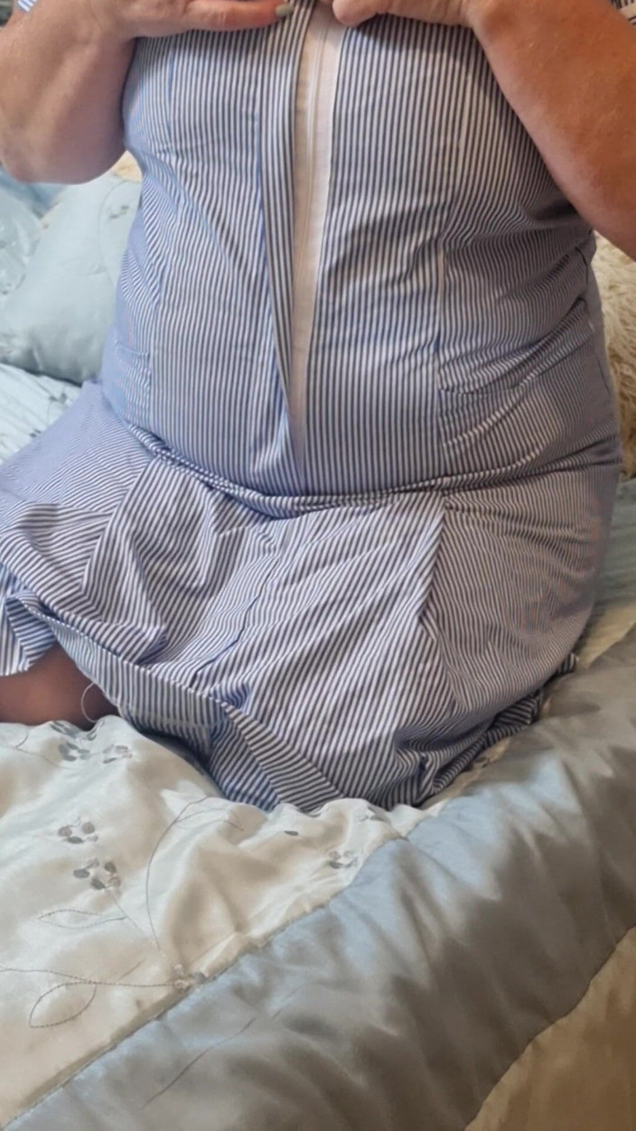 Julie Cunningham: Naughty Nurse Julie - Bra Reveal &amp; Teasing Huge Tits - 002-s-v-3-nurse-boobs