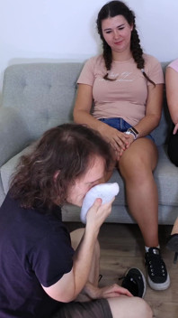 Landlord Becomes Their Foot Sniffing Footboy