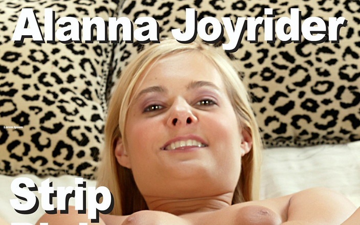 Edge Interactive Publishing: Alanna Joyrider мастурбирует стриптиз в розовом