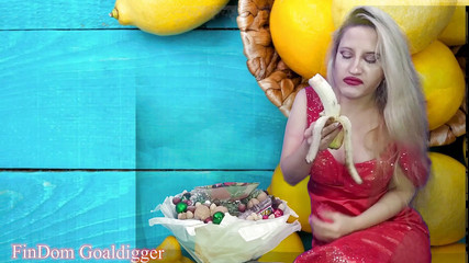 FinDom Goaldigger: Porno cu mâncare în stil de dominare financiară