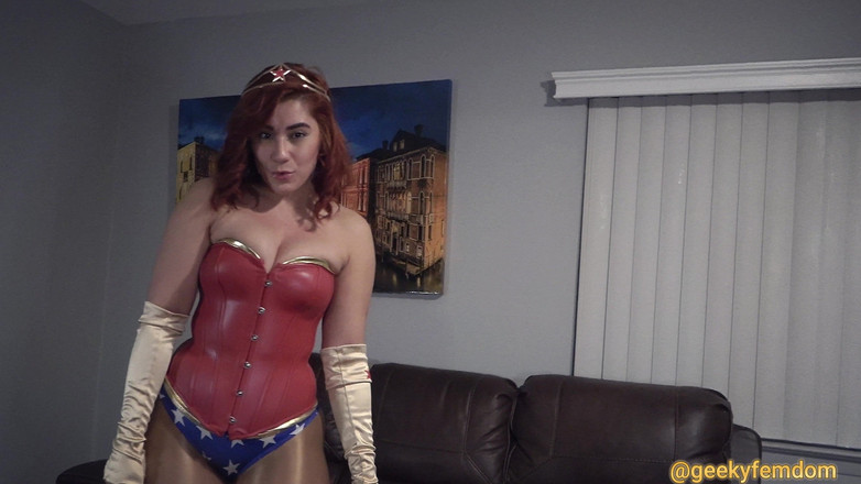 Geeky Femdom: वंडर वुमन joi Staring Enchantress sahrye