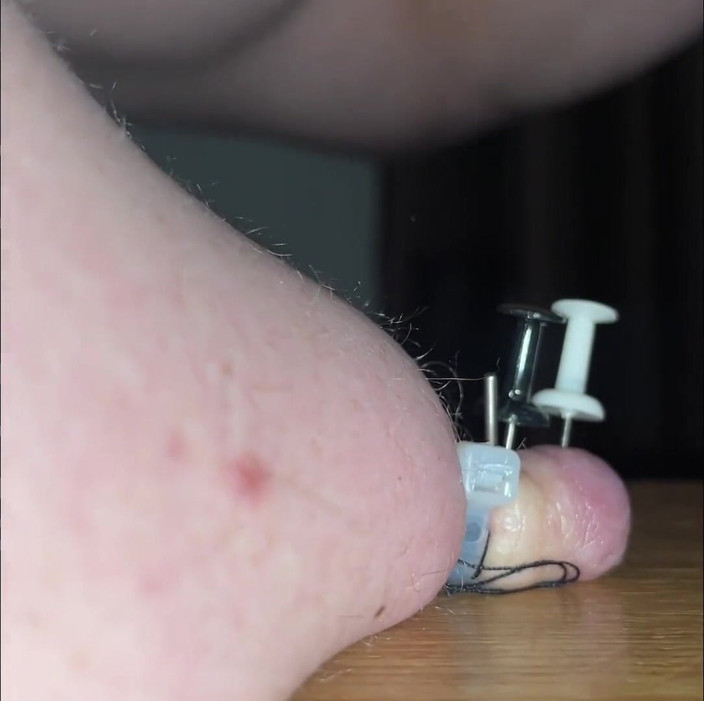 No limit cbt slave: Thumtacks hurt