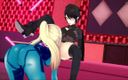 Hentai Smash: Bayonetta and Samus take turns eating pussy before tribbing - Super...