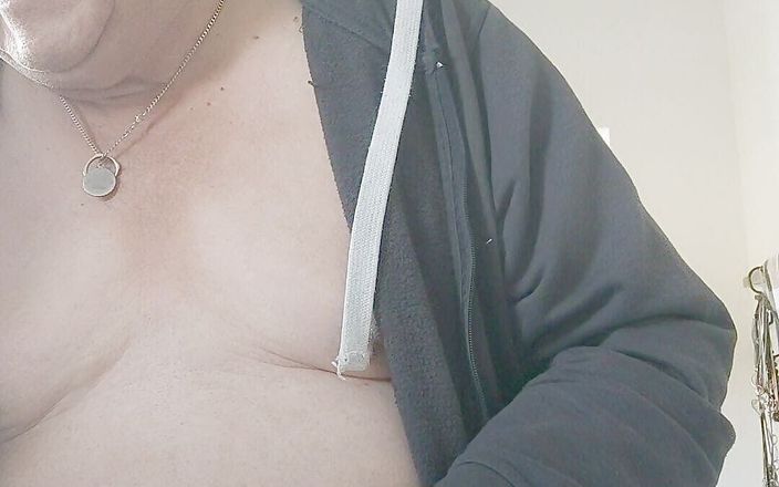 Karlchengeil: Shaving and Then Beating My Big Tits and Exited Nipples...