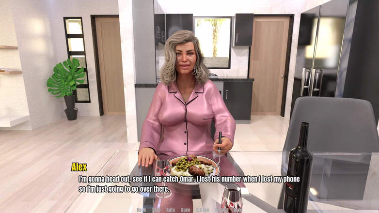 3D Cartoon Porn: Grandma's house 3 - Misses william enthüllt, dass sie nackt unter dem...