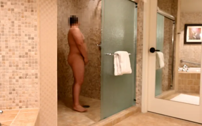 Azn Dad Man: Asian Man Full Shower, Masturbation, and Cum