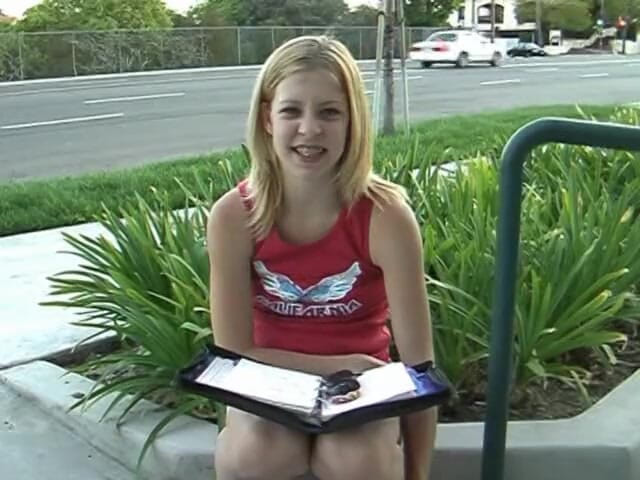 POV JOE: Nerdy teen Leah Luv with braces POV fuck and big...