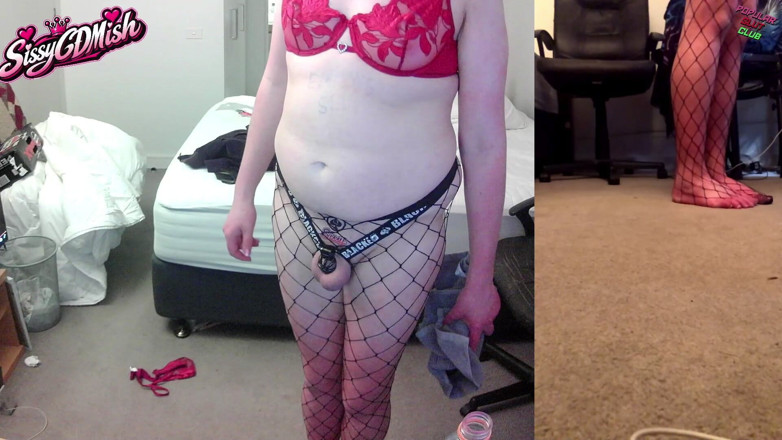 SissyCDMish: Sissycdmish - la troia rinchiusa con un enorme dildo bbc