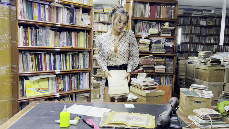 Monika Fox: Bibliothekarin monika fox fickte ihren arsch hart mit Telefonhandset &amp; großem...