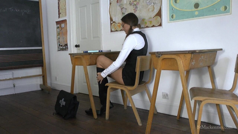 St Mackenzie's Archive: Becky Plays with Her Socked Feet