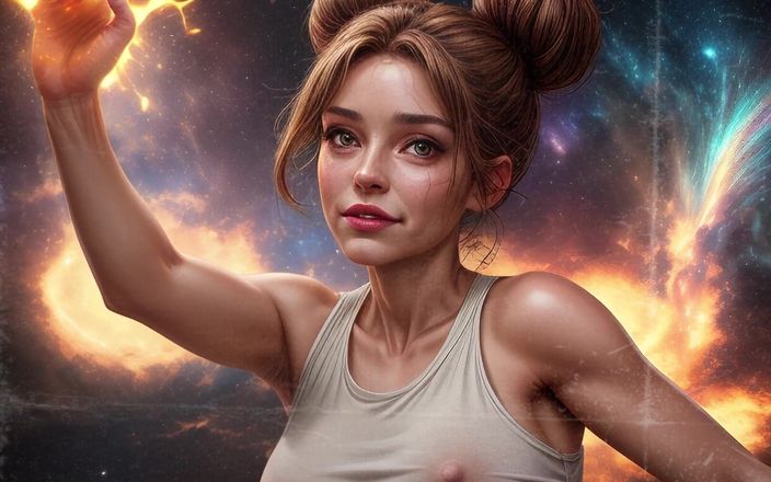AI Porn: Wunderschönes polnisches Ai-modell mit hellbraunen Haaren