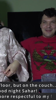 Hot Blowjob From Giantess Anna and Humiliation of Tiny Guest