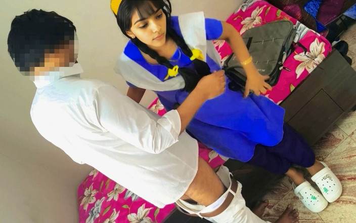 Hotdostt: Big Cock Senior Fucking a Young Virgin Indian Student in...