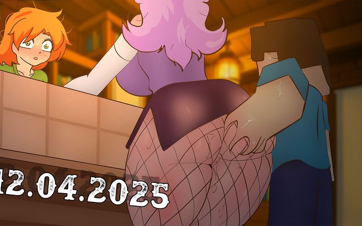 DsAnimation: Minecraft - belästigt eine weibliche shop-besucherin! Hentai anime sex * cartoon-porno * 2D 2025