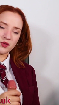 Teen Girl Victoria Greene Tells You How to Wank Your Cock