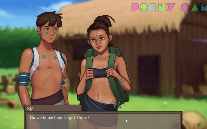 Porny Games: Pie In The Sky 0.4.0 - Bare boobies on the jungle
