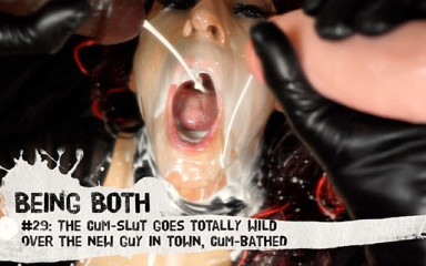 Being Both: #29-精液荡妇对镇上的新人完全狂野，然后被精液洗澡！– BeingBoth