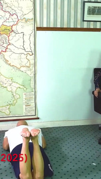 School Bastinado with Two Blonde Teachers