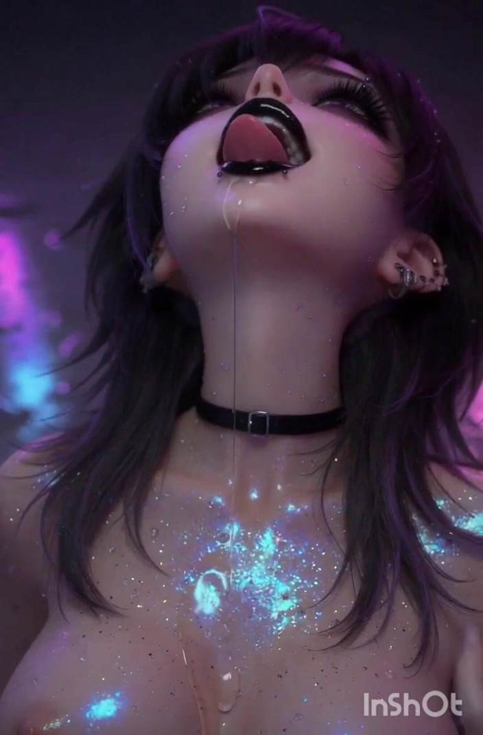 Wertstofsamler: Alternative Goth Hentai Girl Masturbates and Twerks