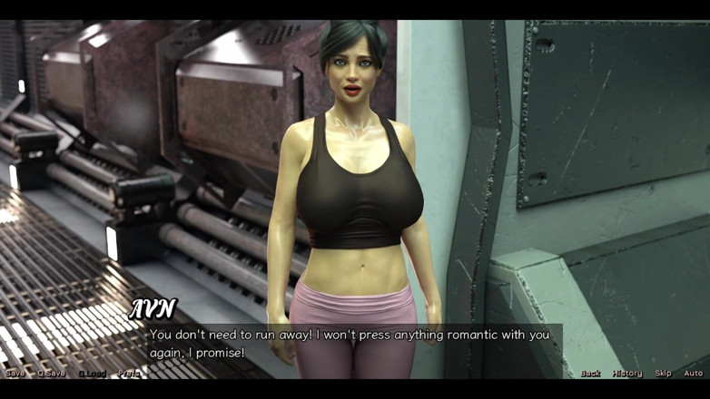 AVN Teller: Stranded in Space - Kissing with the Huge Boobs Brunette MILF
