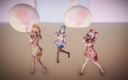 Mmd anime girls: Mmd R-18 Anime Girls Sexy Dancing Clip 406