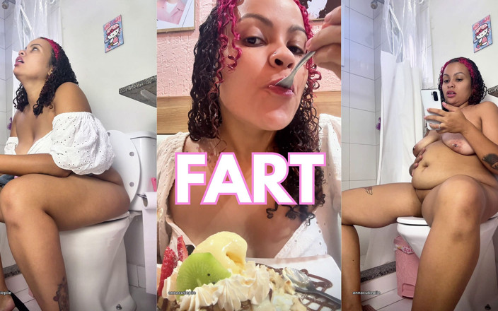 Cutiepiie Chubby: Awek montel gassy kentut selepas makan ais krim dan memerah...