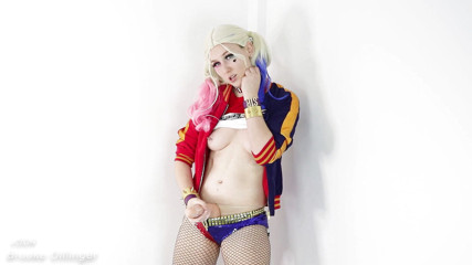 Brooke Dillinger: Futa Harley Quinn strokes her cock