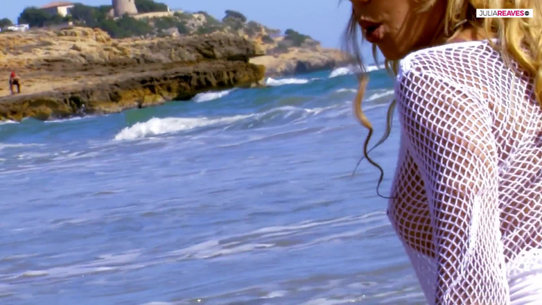 Cum Date Me: Sexy blonde rides a huge cock on the beach to...