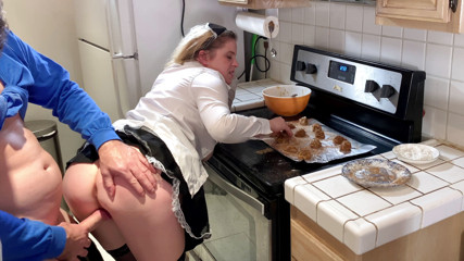 Erin Electra: The maid takes the hard cock in the kitchen