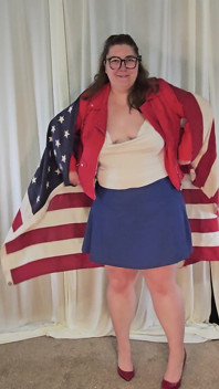 Tall Thick BBW Tries on World Cup Outfits