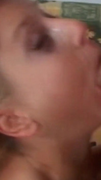 Hard throat fucking is what make this blonde orgasm
