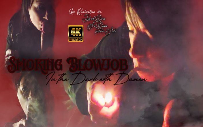 Jade and Damon sex passion: Smoking blowjob in the dark