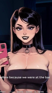 My New Girlfriend Taboo Hentai Game Ep.42 My Topless GF Tease the Bar Crowd!