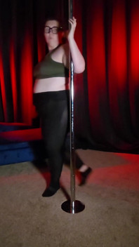 Thick PAWG Lexi Twerks on the Pole Curvy Ass Practice Turns Into Naughty Nude Surprise