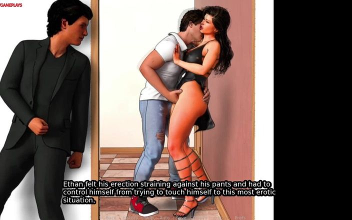 Naughty gameplays: Couple's love 08 - suami lagi nonton istrinya yang hot lagi ciuman...