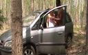 German Homemade: Sexy German Blonde Assfucked by BBC in a Car