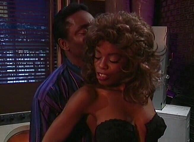 The Vintage Era: Classy ebony wearing stockings gets slammed in vintage sex action