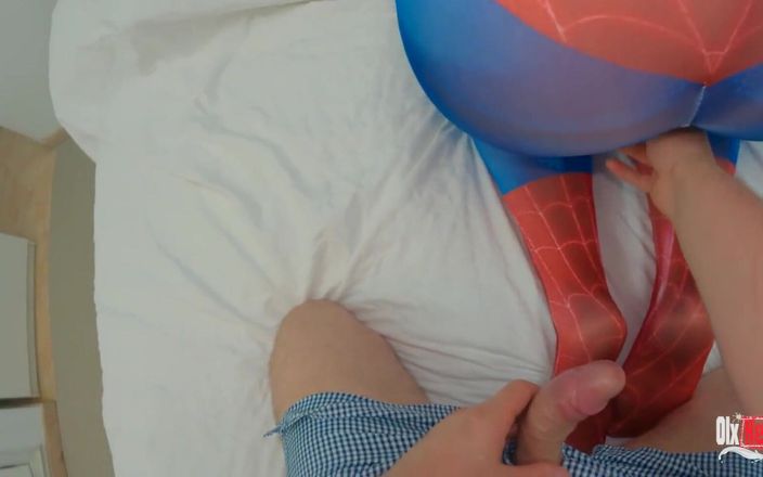 OlxRedFox: Het geweldige spider-meisje krijgt harde anale neukpartij en creampie in...