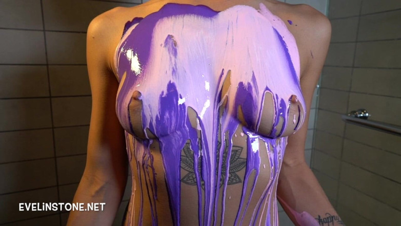 Evelin Stone: Titty Worship Liquid Latex Meditation