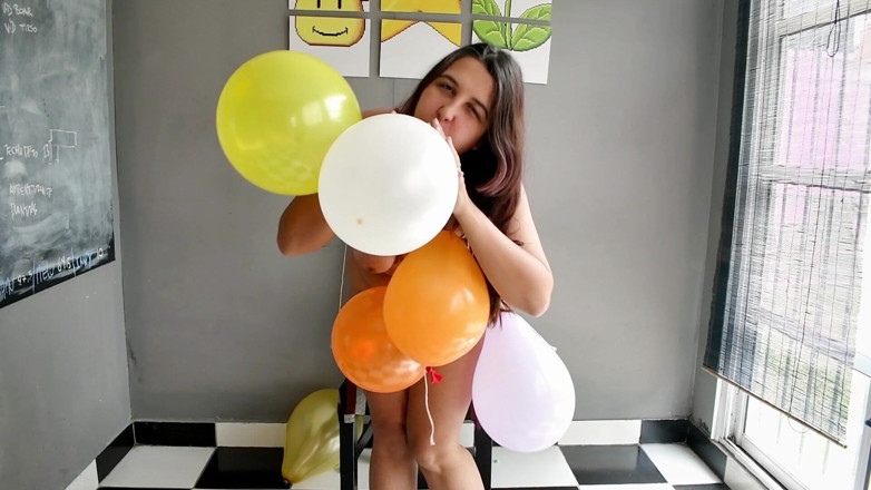 melu_world: Balloon Dressing and Mass Pop (needle, Nails and S2p) - Bunny Looner